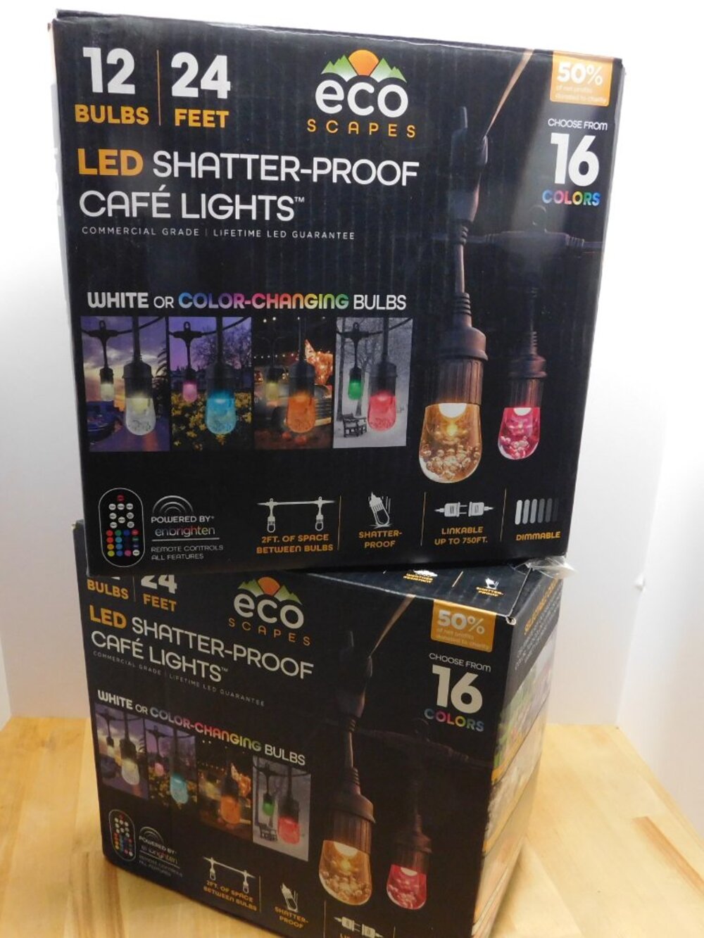 ECO SCAPES LED Shatter-Proof Cafe Light Set